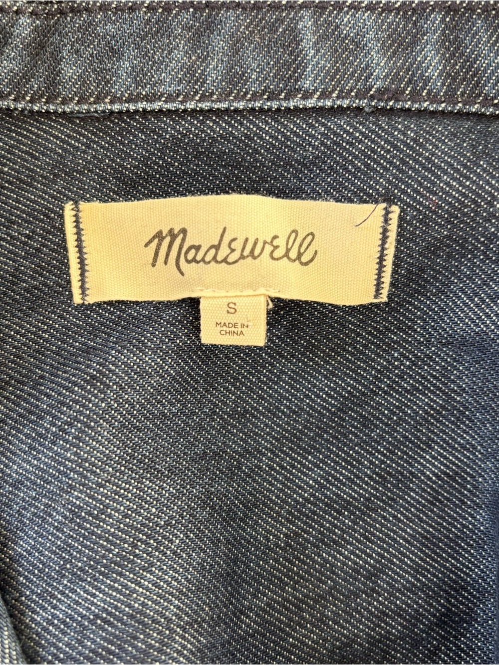 Madewell Denim Puff-Sleeve Button-Up Shirt - Picture 6 of 7